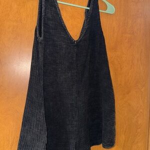 Pink Lily Charcoal Sleeveless Romper